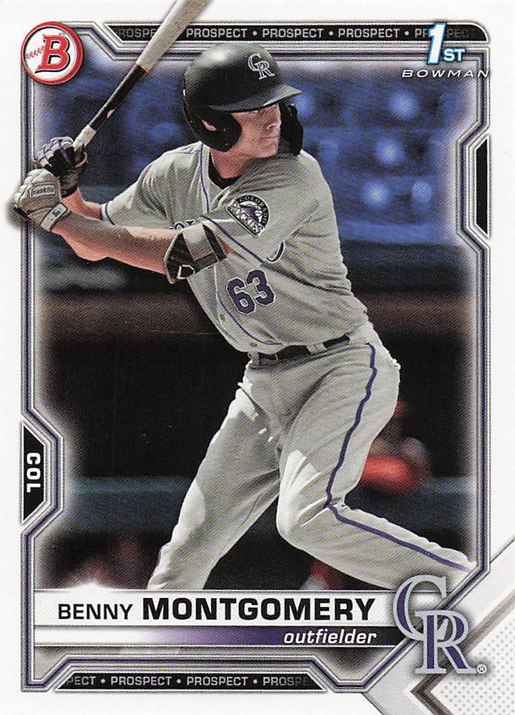2021 Bowman Draft Baseball Benny Montgomery #BD-84