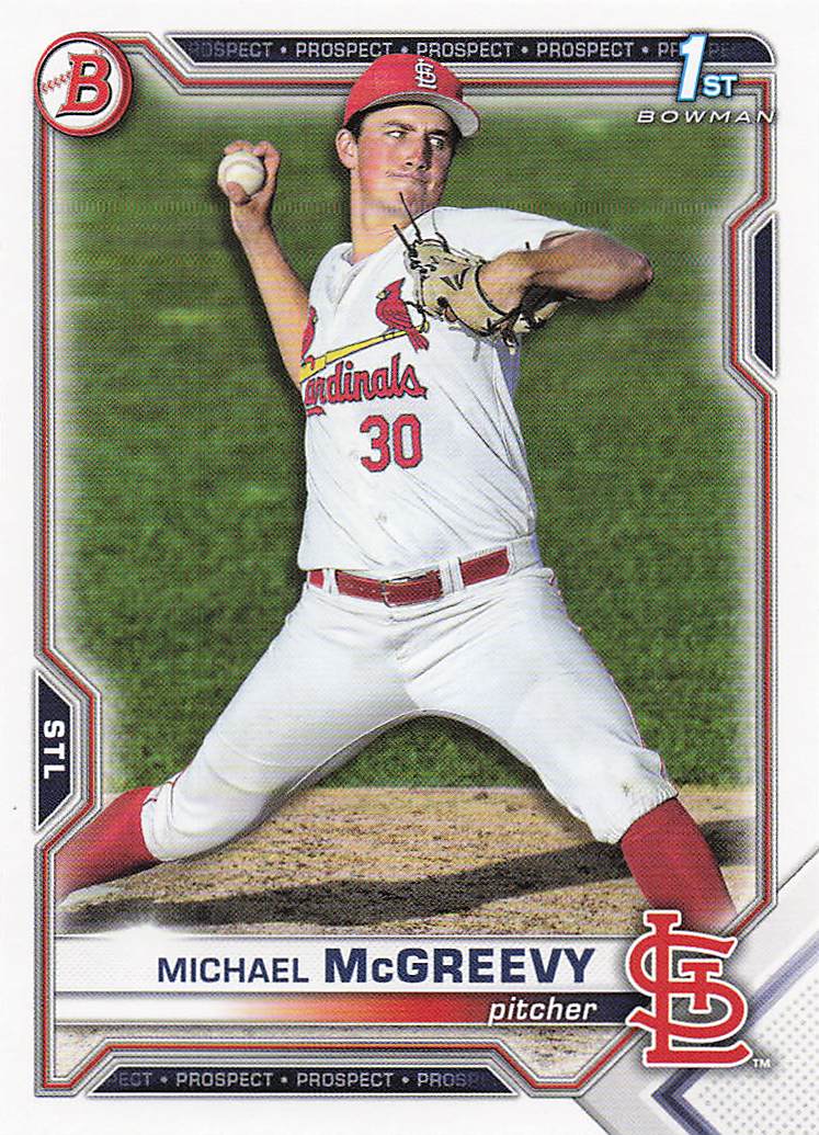 2021 Bowman Draft Baseball Michael McGreevy #BD-91