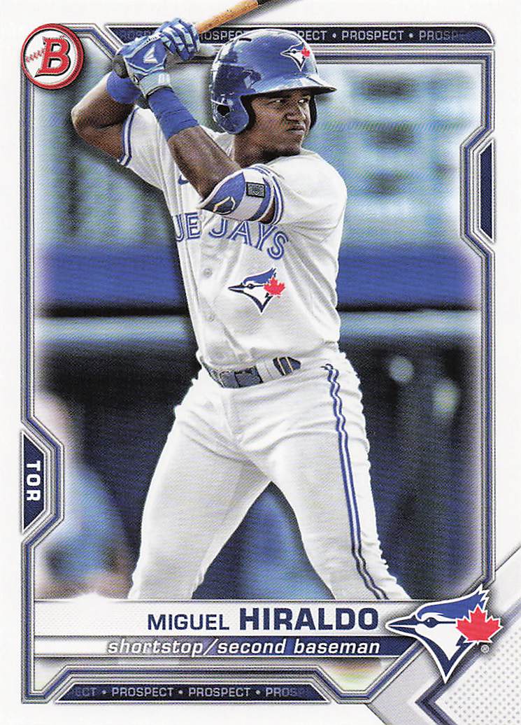 2021 Bowman Draft Baseball Miguel Hiraldo #BD-98