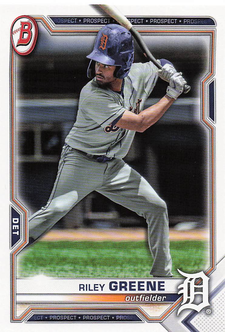 2021 Bowman Draft Baseball Riley Greene #BD-107