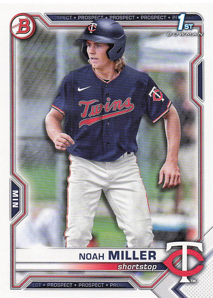 2021 Bowman Draft Baseball Noah Miller #BD-109
