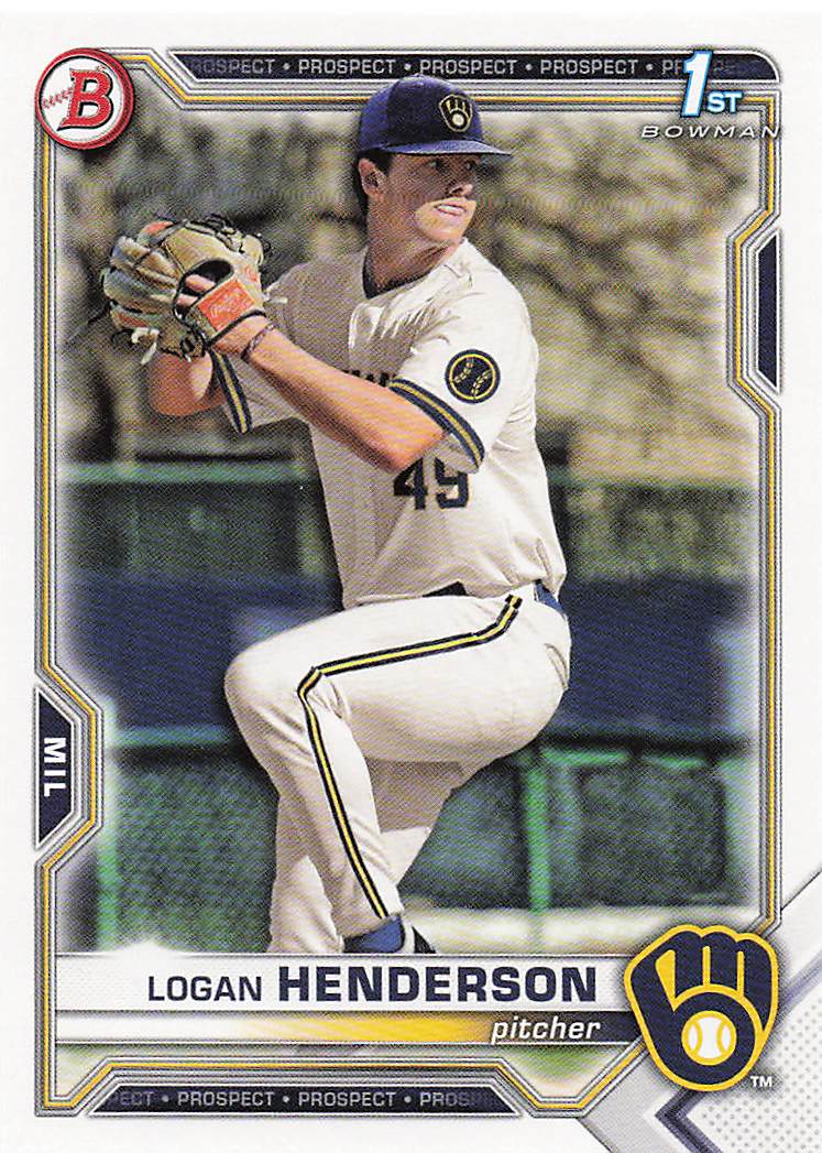 2021 Bowman Draft Baseball Logan Henderson #BD-114