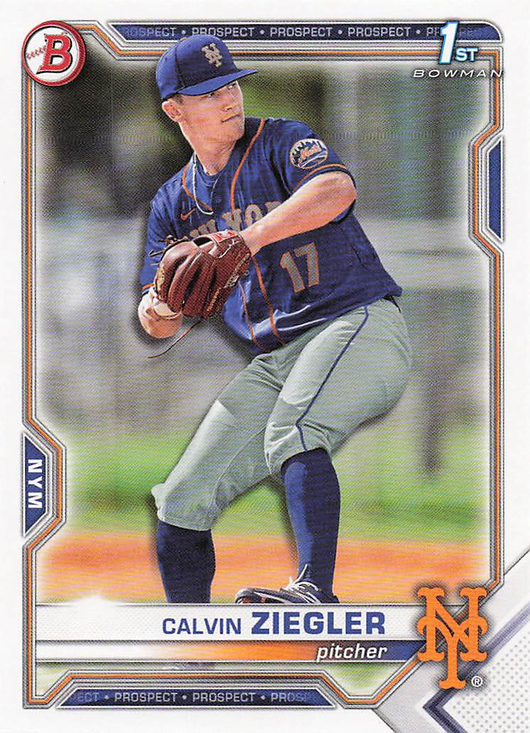 2021 Bowman Draft Baseball Calvin Ziegler #BD-123