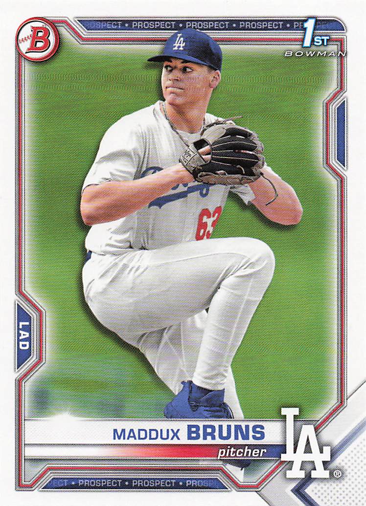 2021 Bowman Draft Baseball Maddux Bruns #BD-126
