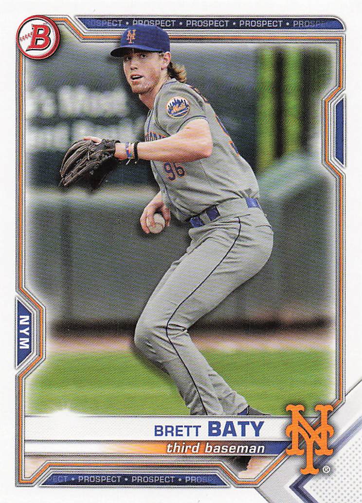 2021 Bowman Draft Baseball Brett Baty #BD-130