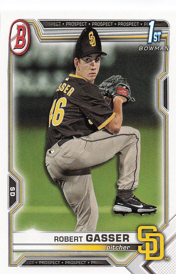 2021 Bowman Draft Baseball Robert Gasser #BD-135