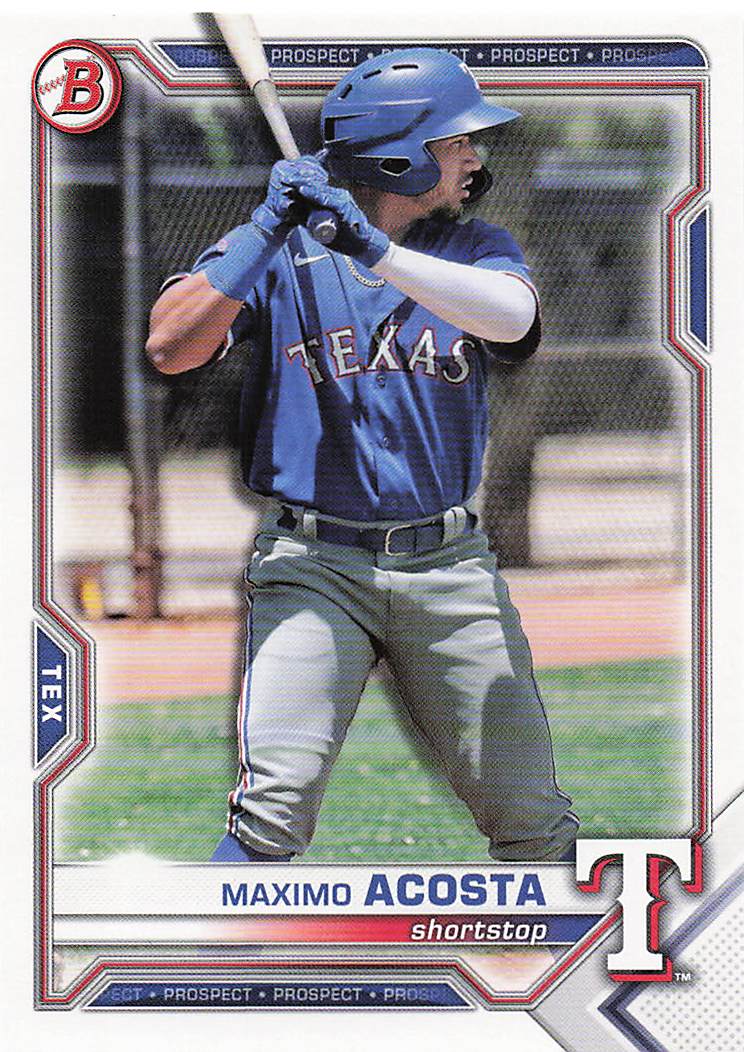 2021 Bowman Draft Baseball Maximo Acosta #BD-139