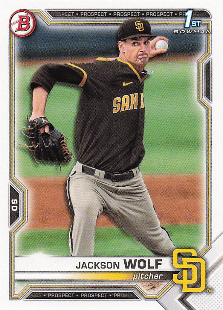 2021 Bowman Draft Baseball Jackson Wolf #BD-141