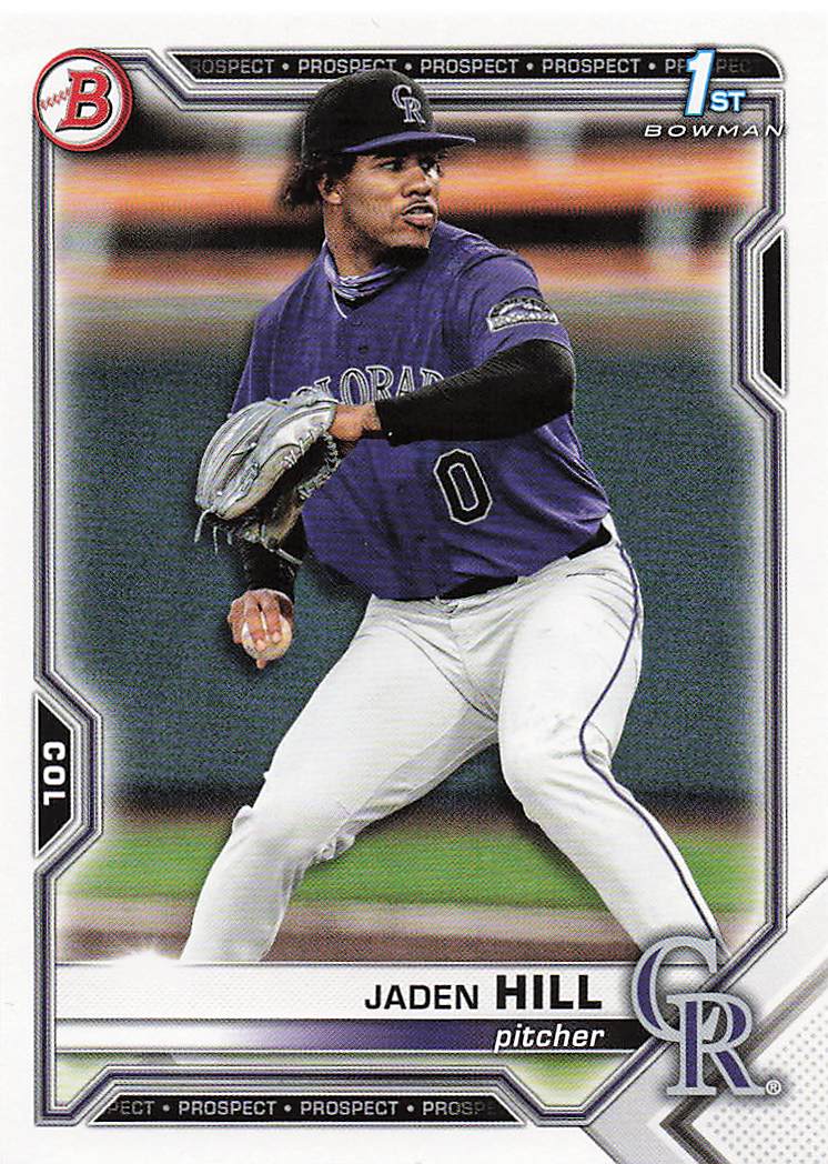 2021 Bowman Draft Baseball Jaden Hill #BD-142