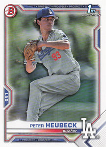 2021 Bowman Draft Baseball Peter Heubeck #BD-146