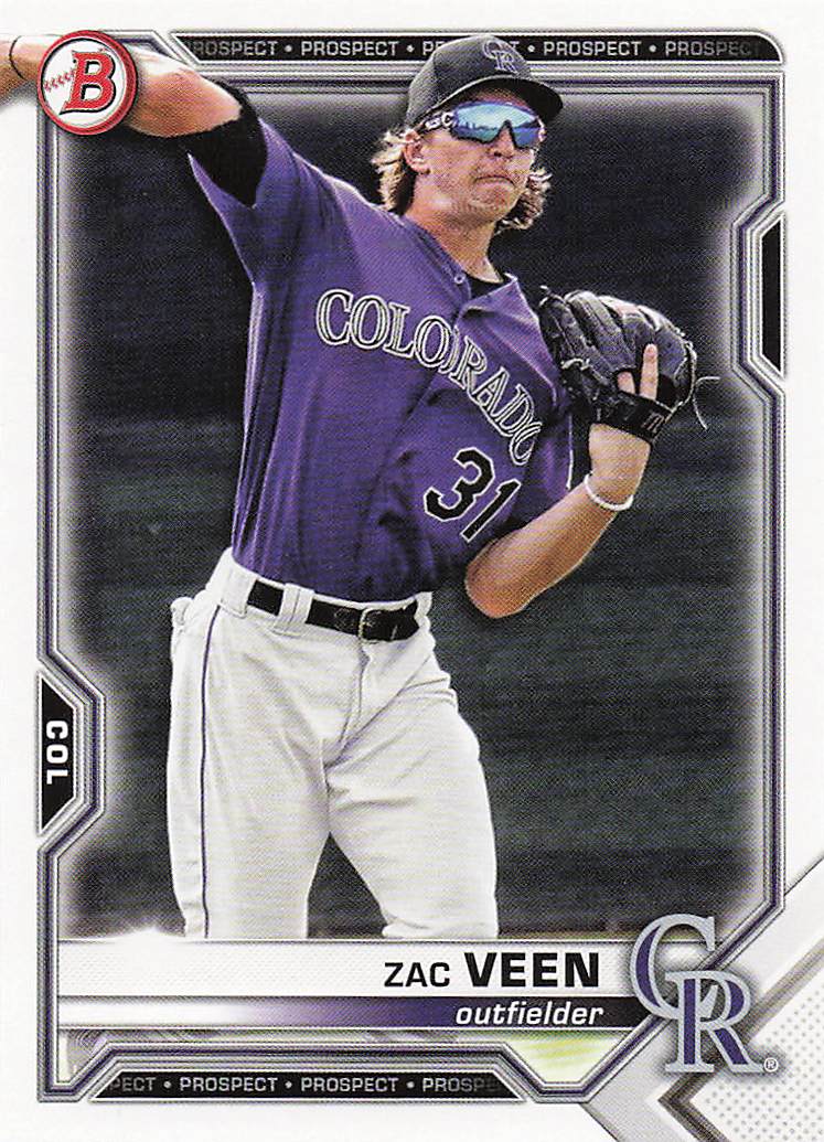 2021 Bowman Draft Baseball Zac Veen #BD-150