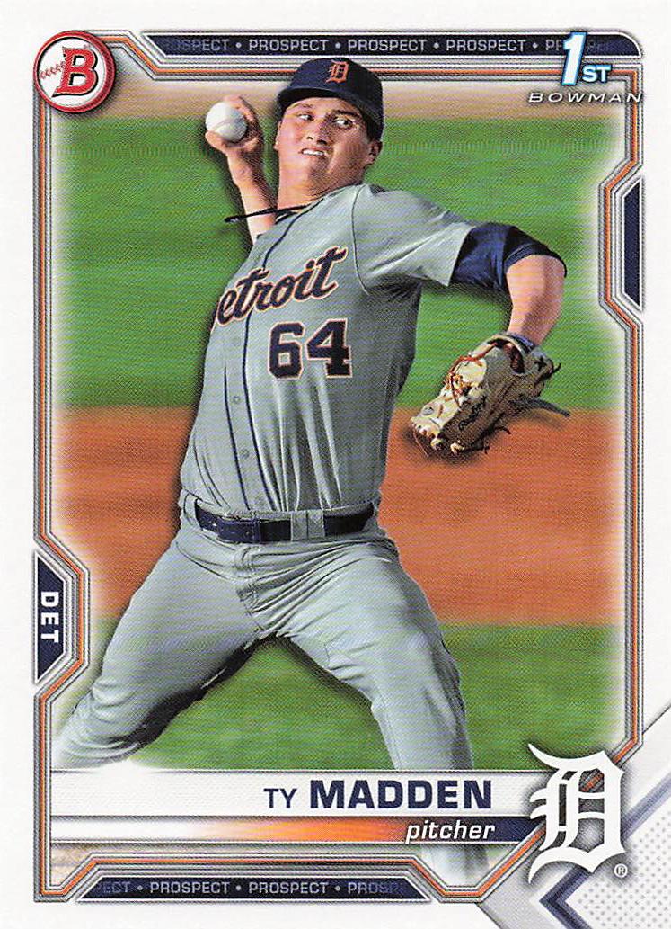 2021 Bowman Draft Baseball Ty Madden #BD-152