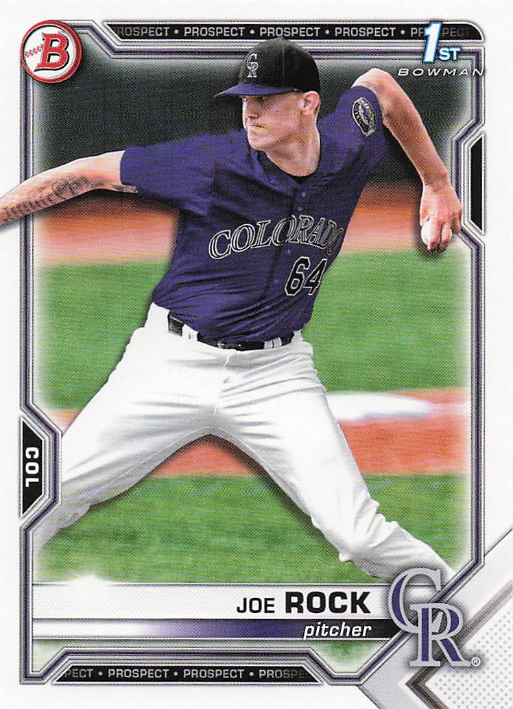 2021 Bowman Draft Baseball Joe Rock #BD-154