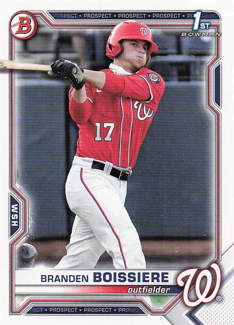 2021 Bowman Draft Baseball Branden Boissiere #BD-156