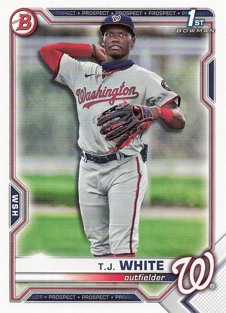 2021 Bowman Draft Baseball T.J. White #BD-157
