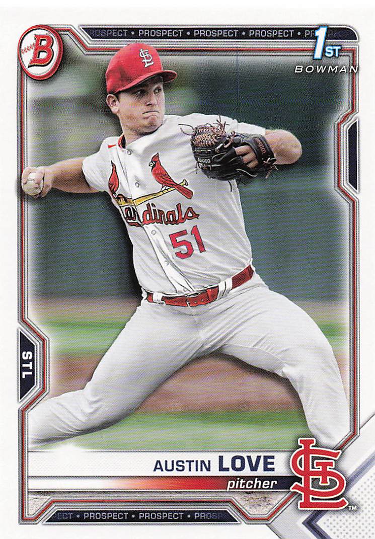 2021 Bowman Draft Baseball Austin Love #BD-164