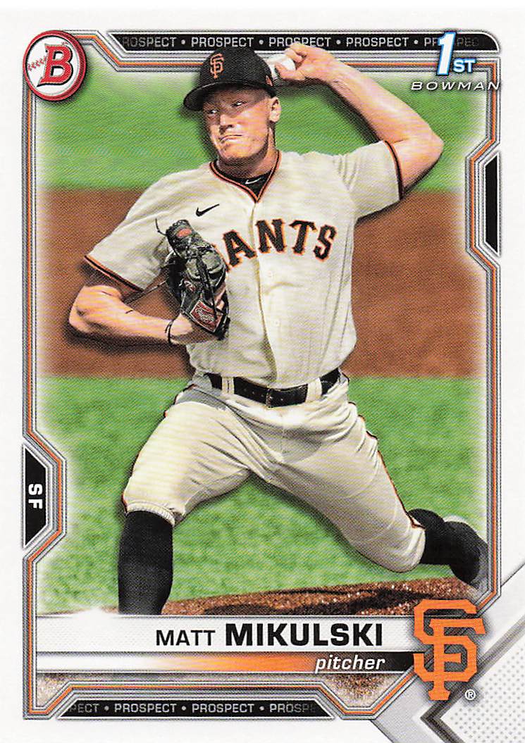 2021 Bowman Draft Baseball Matt Mikulski #BD-179