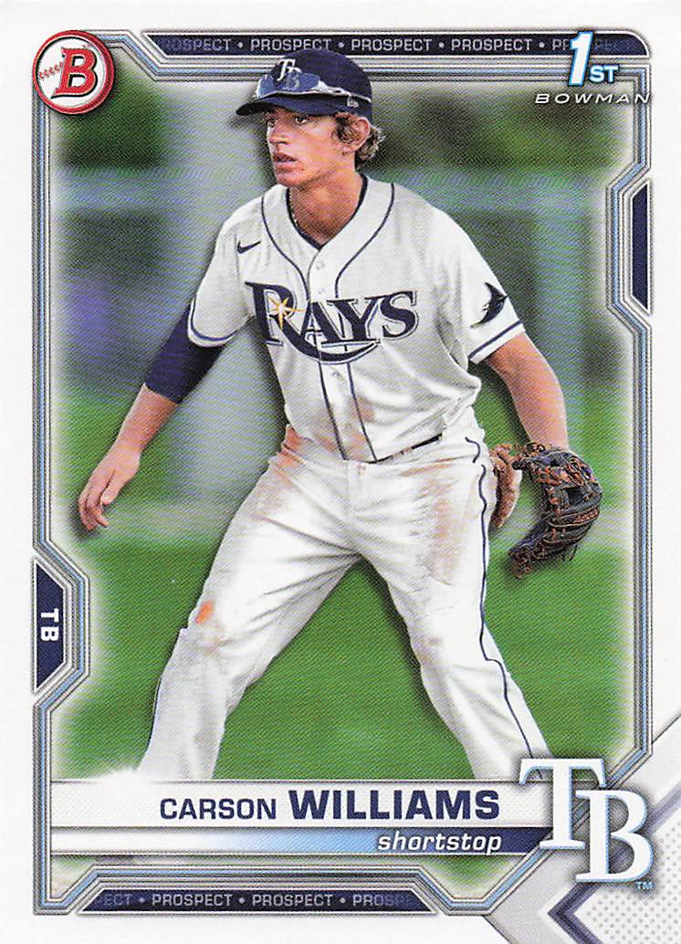 2021 Bowman Draft Baseball Carson Williams #BD-180