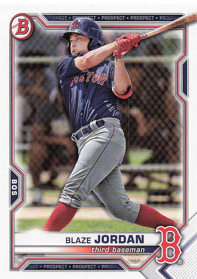2021 Bowman Draft Baseball Blaze Jordan #BD-182
