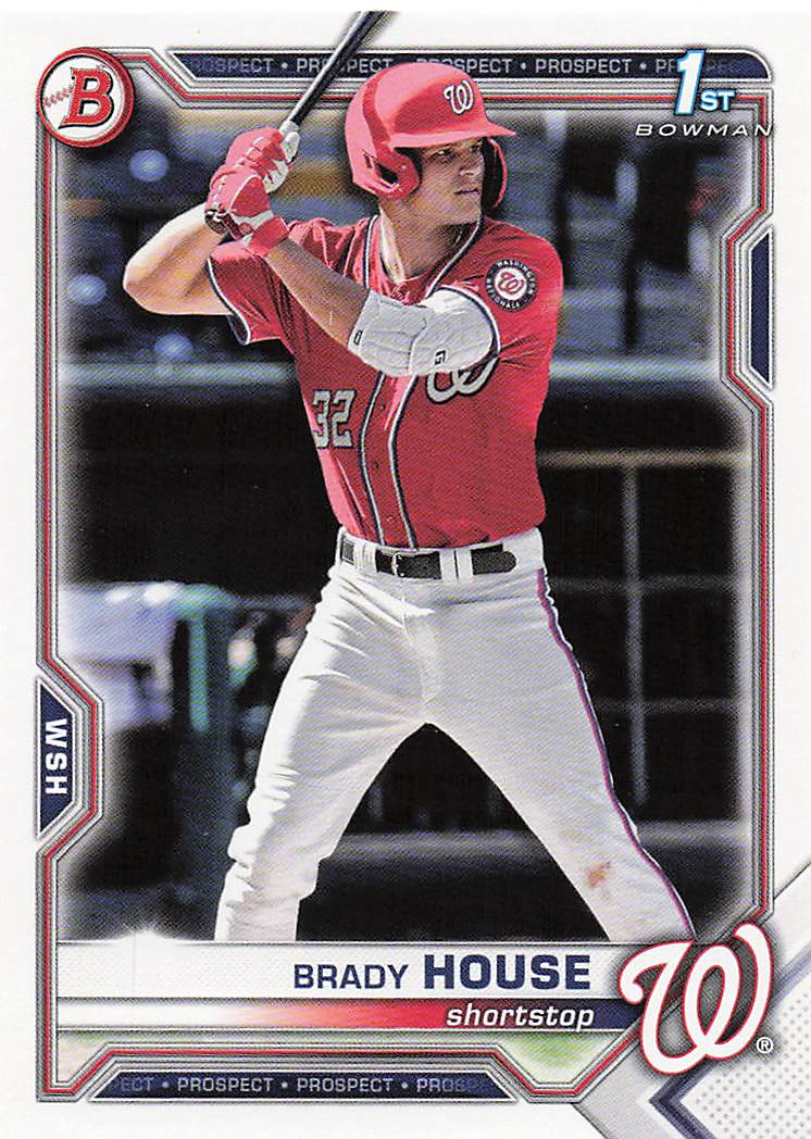 2021 Bowman Draft Baseball Brady House #BDC-186