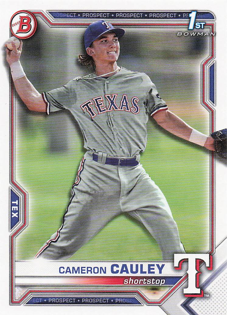 2021 Bowman Draft Baseball Cameron Cauley #BDC-192