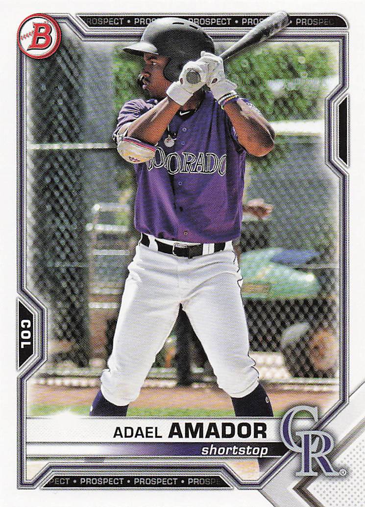 2021 Bowman Draft Baseball Adael Amador #BD-195