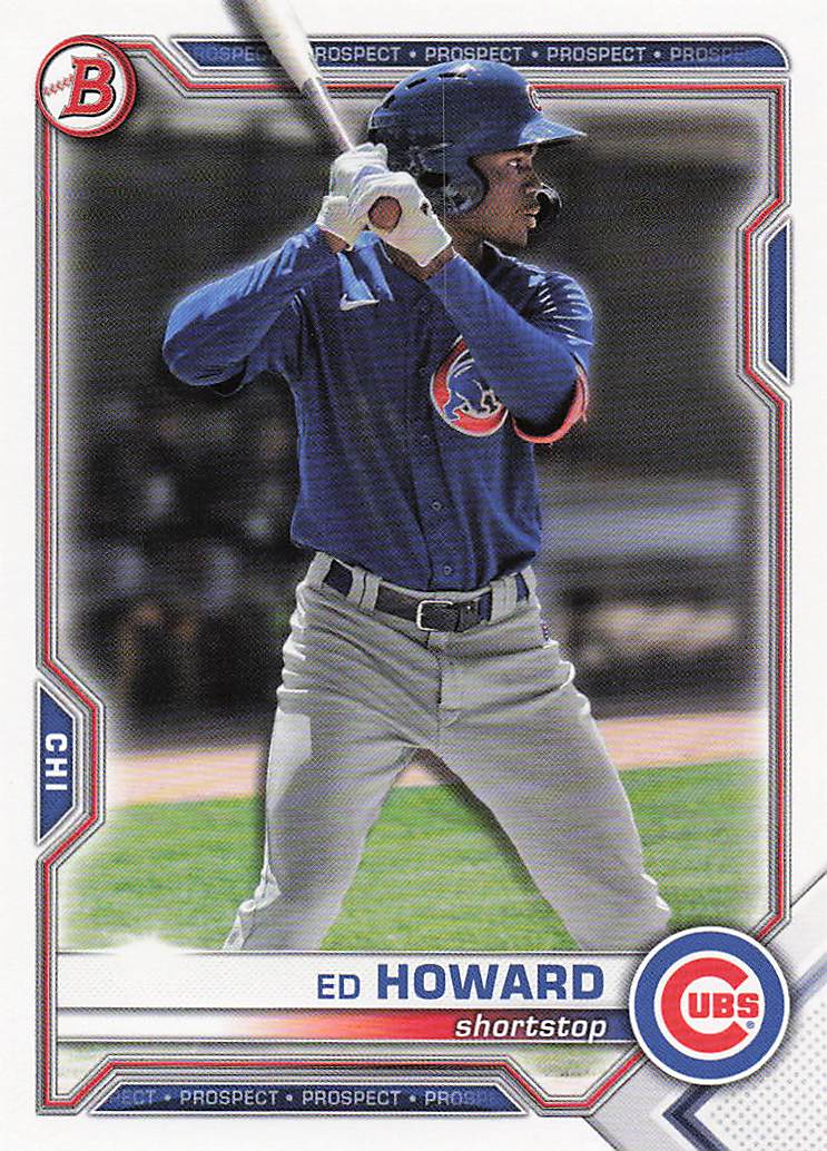 2021 Bowman Draft Baseball Ed Howard #BDC-198