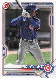 2021 Bowman Draft Baseball Ed Howard #BDC-198