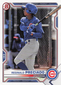 2021 Bowman Draft Baseball Reginald Preciado #BD-199