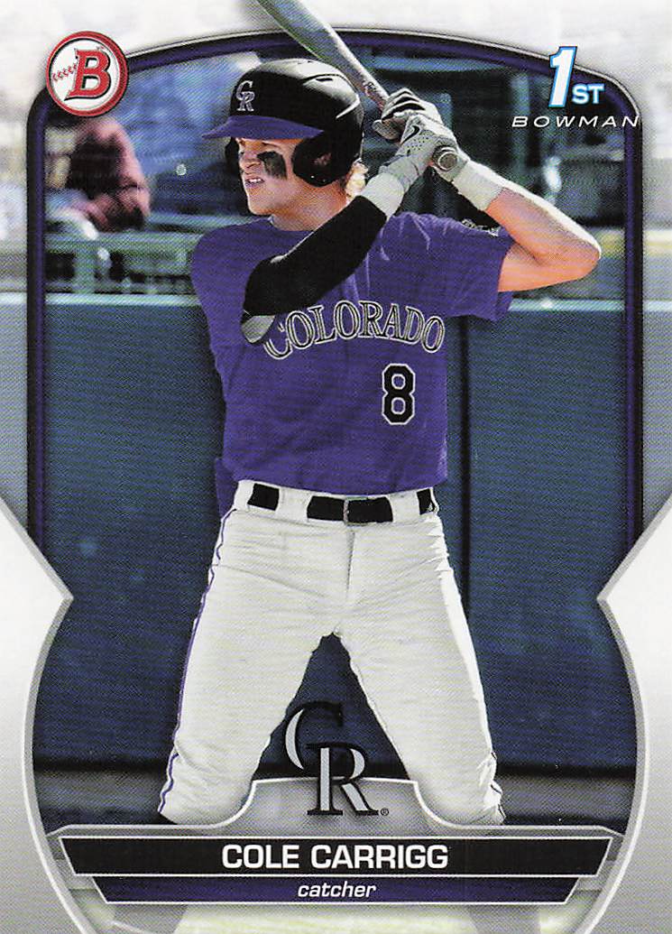 2023 Bowman Draft Baseball Cole Carrigg #BD-151