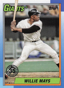 2025 Topps Baseball 1990 Topps Baseball Willie Mays #T90-96