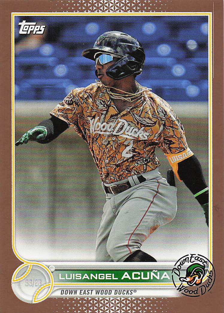 2022 Topps Pro Debut Baseball Gold 41/50 Luisangel Acuña #PD-111