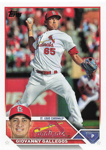 2023 Topps Baseball Giovanny Gallegos #13