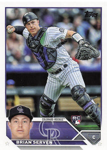 2023 Topps Baseball Brian Serven #41 RC