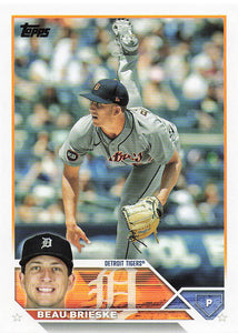 2023 Topps Baseball Beau Brieske #184