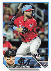 2023 Topps Baseball Charles Leblanc #446 RC