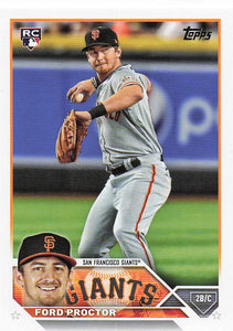 2023 Topps Baseball Ford Proctor #472 RC