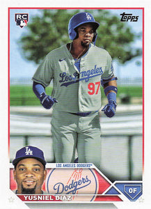 2023 Topps Baseball Yusniel Diaz #536 RC