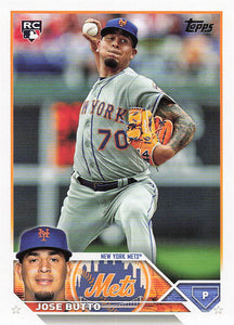 2023 Topps Baseball Jose Butto #615 RC