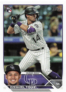 2023 Topps Baseball Ezequiel Tovar #651 RC