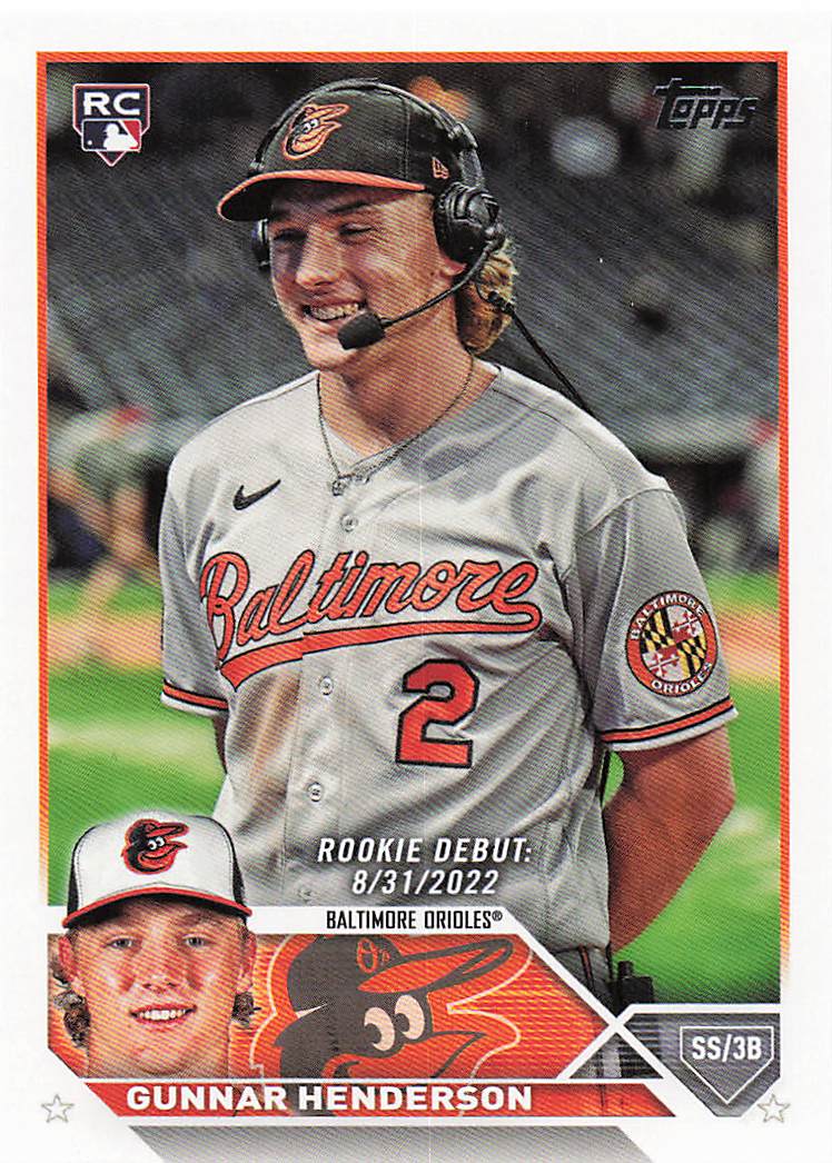 2023 Topps Update Series Baseball Gunnar Henderson #US18 RC