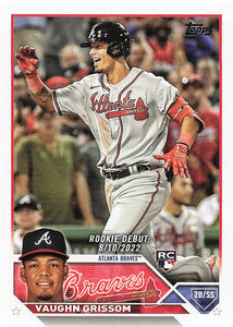 2023 Topps Update Series Baseball Vaughn Grissom #US24 RC