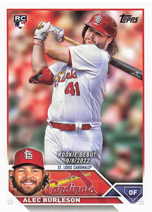 2023 Topps Update Series Baseball Alec Burleson #US99 RC