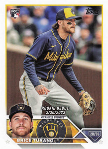 2023 Topps Update Series Baseball Brice Turang #US101 RC