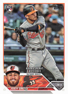 2023 Topps Update Series Baseball Joey Ortiz #US103 RC