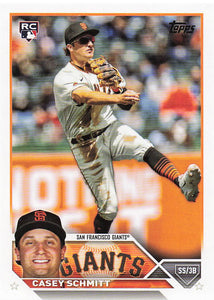 2023 Topps Update Series Baseball Casey Schmitt #US133 RC