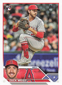 2023 Topps Update Series Baseball Zack Weiss #US196 RC