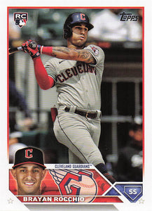 2023 Topps Update Series Baseball Brayan Rocchio #US214 RC