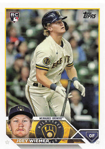 2023 Topps Update Series Baseball Joey Wiemer #US245 RC