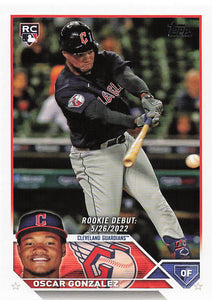 2023 Topps Update Series Baseball Oscar Gonzalez #US275 RC